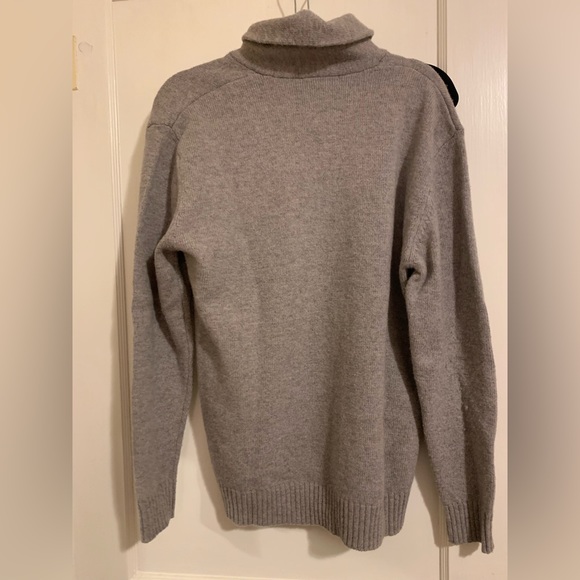 Poeta Moda Merion Wool sweater, gray, size L - Picture 2 of 3